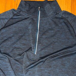 Lululemon Athletica Dark Blue Pullover Smooth Spacer Quarter Zip